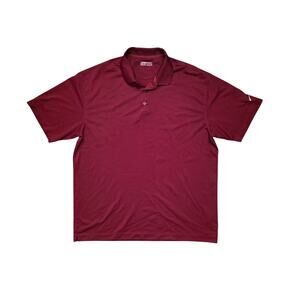 Nike Tour Dri‑Fit Golf Polo Men’s XXL Dark Red Performance Stretch Short Sleeve